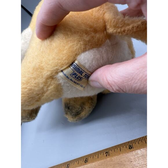 Vintage Animal Toy Plus Donkey Plush Stuffed Animal 1950s–60s Pink Eyes 12” - Picture 6 of 7